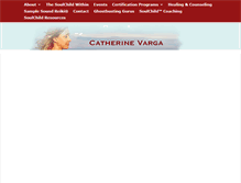 Tablet Screenshot of catherinevarga.com